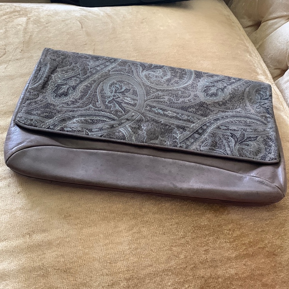 Bruno Magli leather clutch